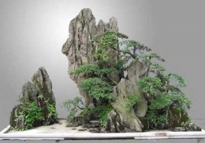 蘭州假山石盆景